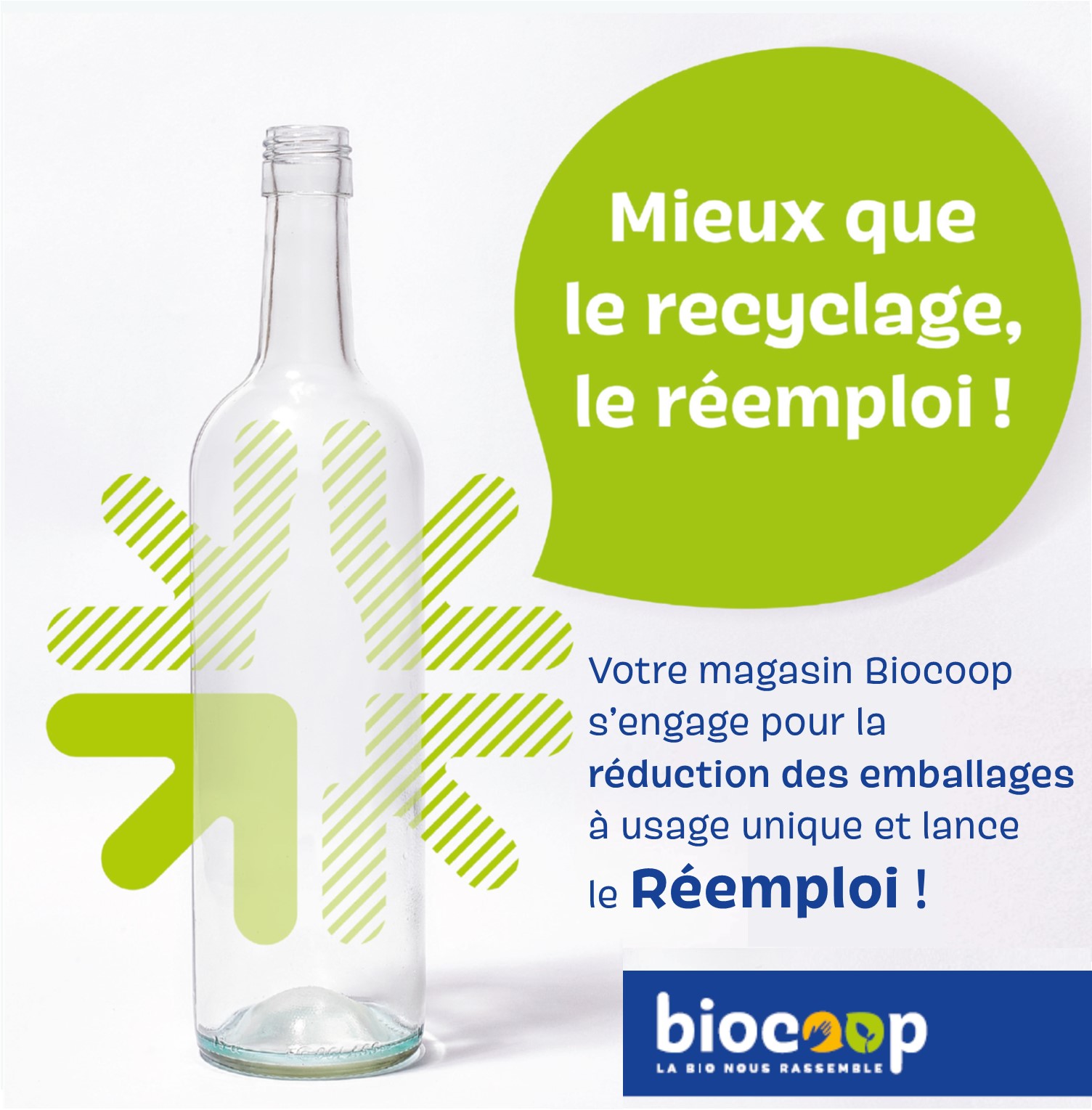 Du nouveau sur le réemploi du verre dans votre magasin Biocoop de REDON !